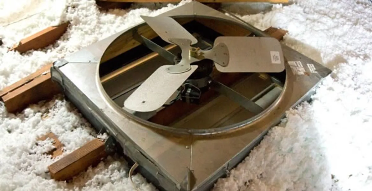 whole house fan installation services with attic-mounted ventilation unit in Chandler, AZ