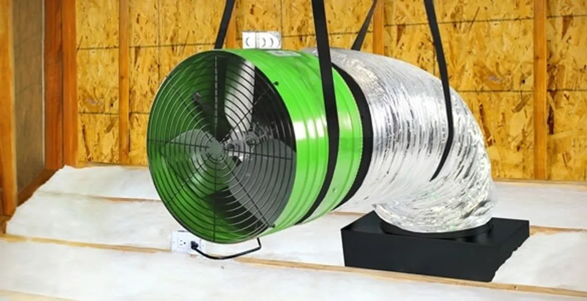 whole house fan installation services with professionally mounted ventilation fan system in Chandler, AZ